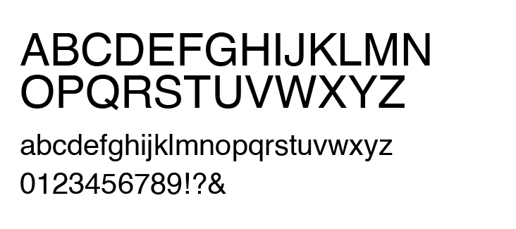 Helvetica regular
