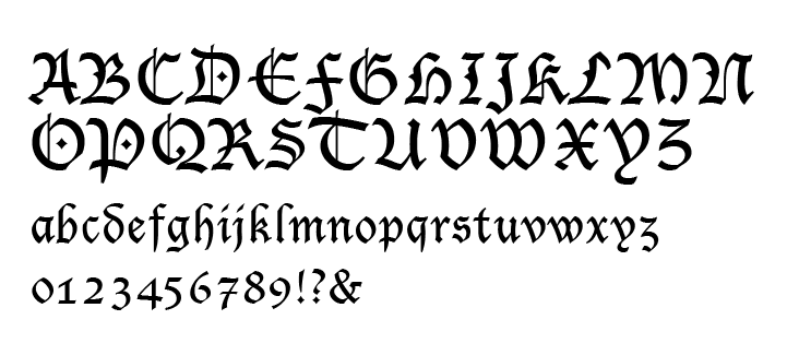 Lucida Blackletter Regular