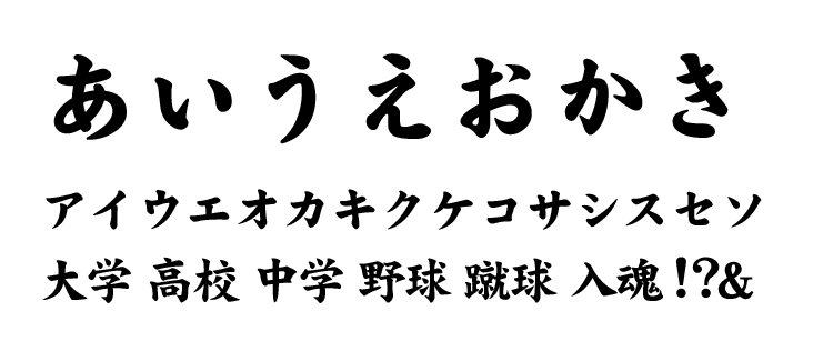 DFP超極太楷書体G