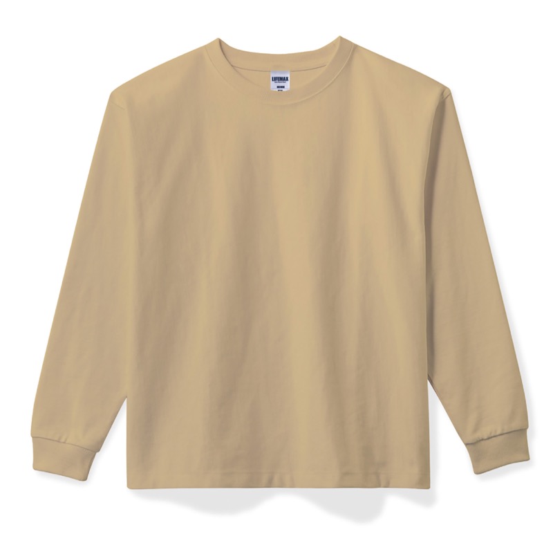 スーパーヘビーウェイトロングスリーブＴシャツ10.2oz：MS1608（65	サンドカーキ）